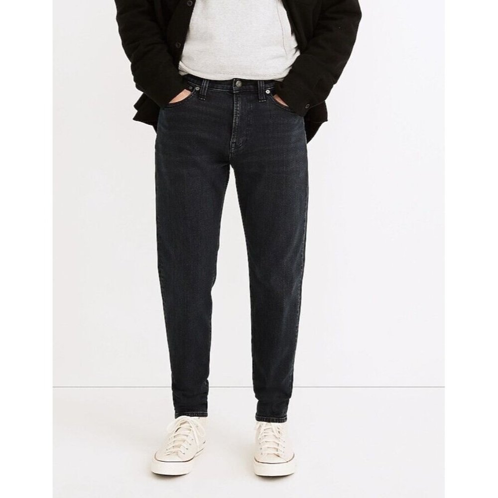 NWT MADEWELL Relaxed Taper Jeans Waites Wash Black 36x32